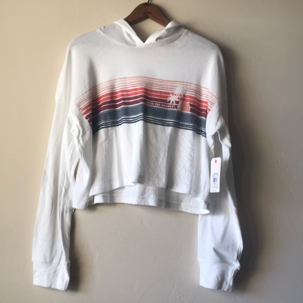 NWT Billabong hooded crop top